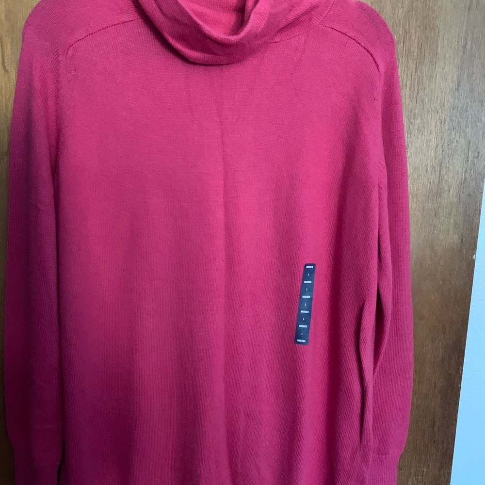 Land’sEnd turtleneck pink sweater